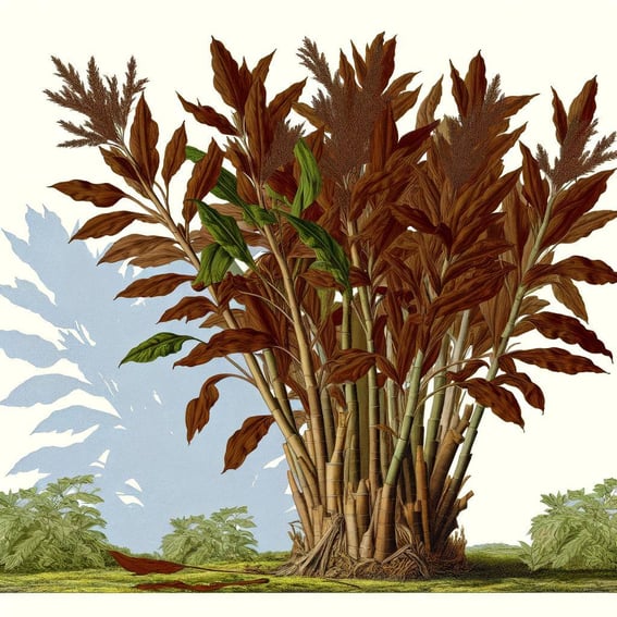 A brown plant