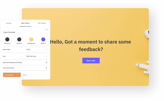 custom surveys: surveysparrow