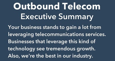 How to Write a Business Proposal: Executive summary done wrong