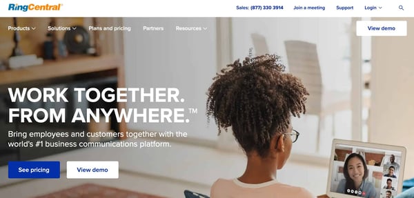 dialer software: ringcentral sales dialer software