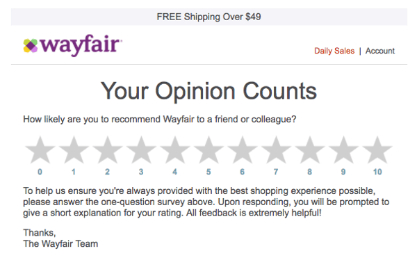 wayfair feedback email wayfair feedback email