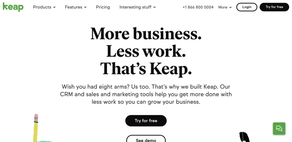 Best CRM for small business - Keap CRM