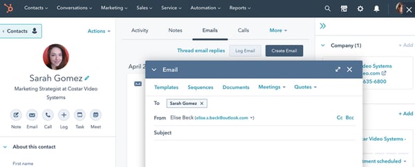 hubspot sales software and engagement platform