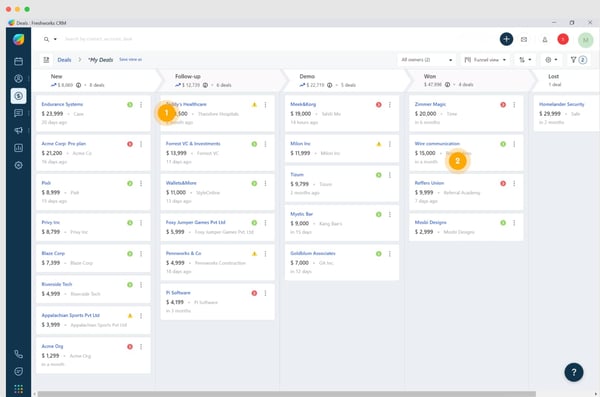 best sales management software: freshworks crm