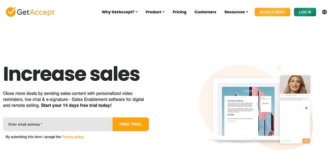 types of sales example B2B