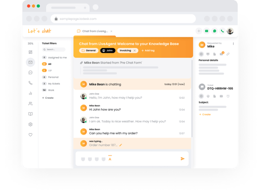 best web chat software: liveagent