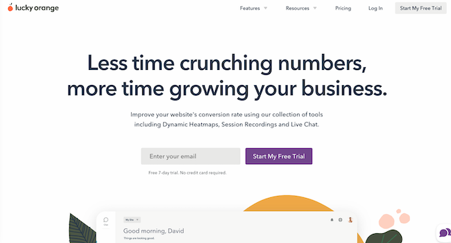 free online survey tool: lucky orange